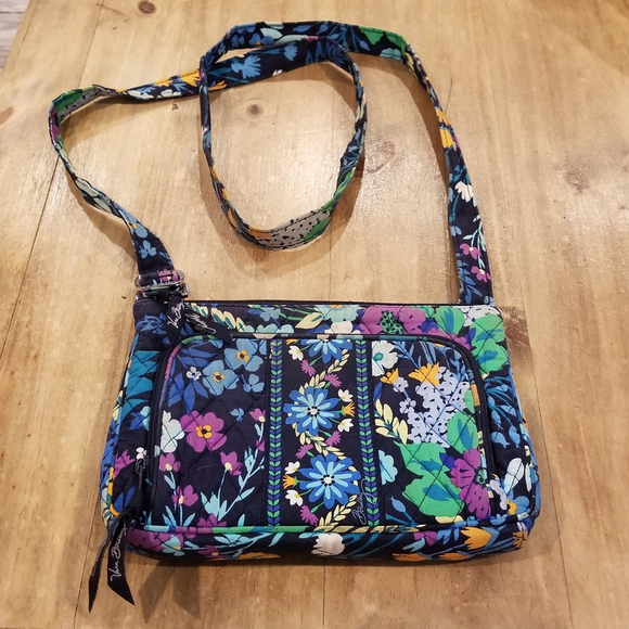 Vera Bradley Crossbody Purse Floral Flower AOP Allover - Picture 10 of 10